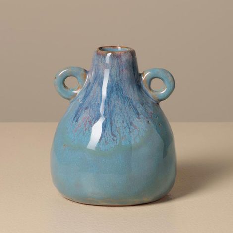Petit vase céramique bleu Azul 11x9cm