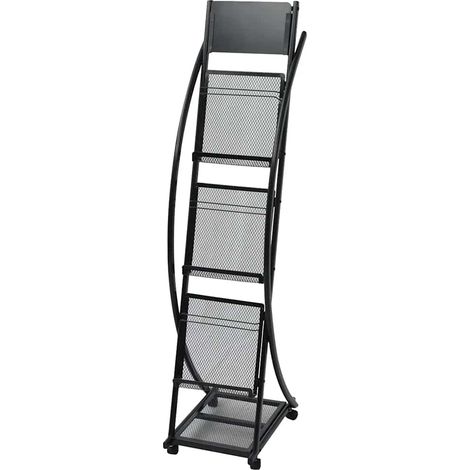 vidaXL Portariviste 40x32x131 cm Nero A4 (1/5)