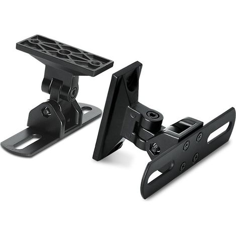 Lot de 2 supports muraux pour étagère/moniteur de studio, fixations murales, noir (1/5)
