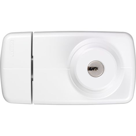 ABUS 532979-7025WB Cerrojo de Sobreponer con cilindro de seguridad de puntos interior blanco blister (1/5)