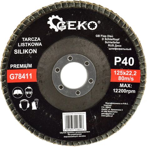 Disque à lamelles en silicone 125 mm P40 geko premium (10/200) (1/3)