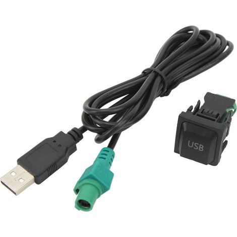 USB-Kabeladapter mit Schalterknopf für RCD510Plus/RCD310Plus Autoradios – ABS