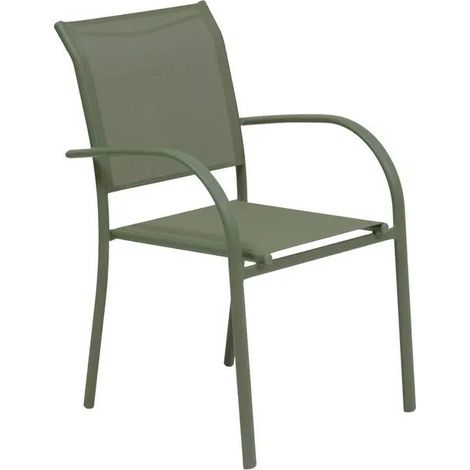 Poltrona da giardino impilabile Piazza verde alloro 56 x 65 x 88 cm