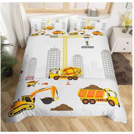 Housse De Couette - 90x190cm - Enfant - Motif Dessin Animé 3D - Microfibre - 1 Pièce (1/3)
