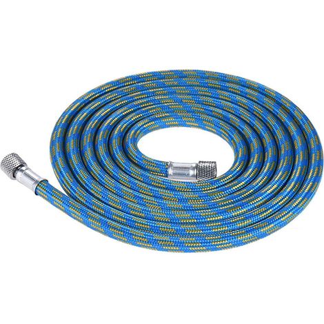 1.8m/ 5.9ft Nylon Braided Airbrush Hose with Standard 1/8" Size Fittings on Both Ends