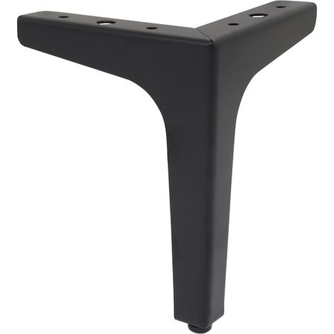(schwarz) 10 cm, 4er-Set Metall-Sofabeine, Möbelbeine im modernen Stil