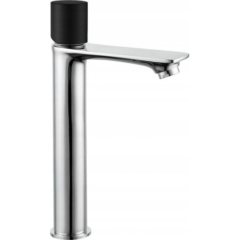 Mexen Royo One hohe Waschtischarmatur, Chrom/Schwarz - 72211-07 (1/2)