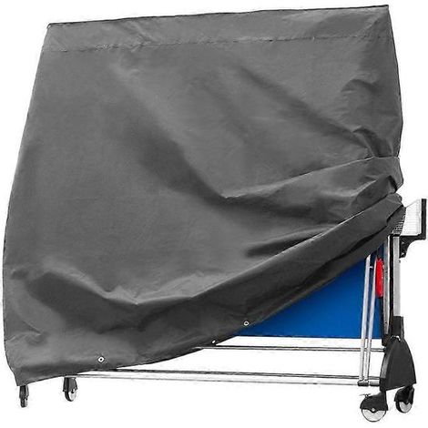 Housse de protection imperméable et respirante en tissu Oxford pour table de ping-pong, idéale pour l'extérieur et le jardin (165 x 70 x 185 cm). (1/5)