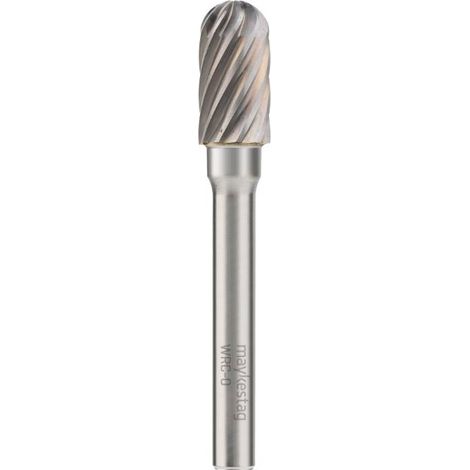 Fraise Rotative HM Tige Cylindrique Forme Boule - Inox D. 6 x Lt. 50 x Lu. 14 x Q. 6 mm - Diamwood