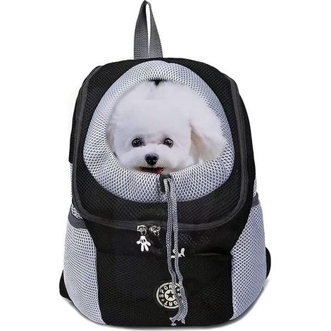 sac Dos De Transport Pour Animaux De Compagnie (noir), Adapt Aux Chiens Et Chats Jusqu' 3-7 Kg, Sac De Voyage Mains Libres Pour Animaux De Compag (1/5)