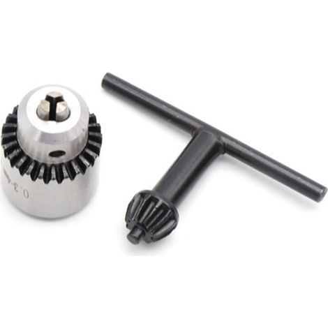 Jeu de pinces de serrage pour perceuse électrique, mandrin de 4 mm, clé, tige en cuivre de 3,17 pouces, micro-outil pour meulage, accessoires pour outils électriques (1/5)