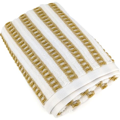 Serviette de toilette coton SANTORINI A rayures (1/5)