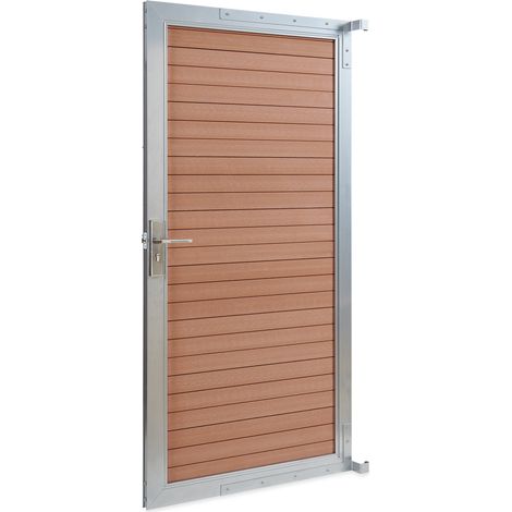 Gartentor Segovia 180x90 cm WPC Holzoptik Braun [neu.holz]
