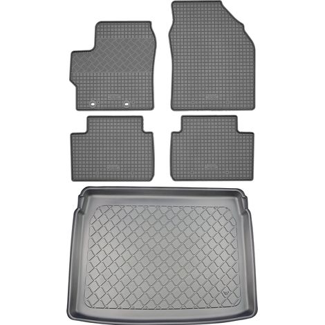 Toyota Yaris Cross / Yaris Cross Hybrid SUV (5 porte) dal 09.2021 SET - tappetini in gomma per auto + tappetino per bagagliaio (1/5)