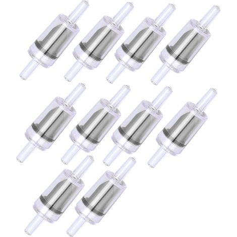 Lot de 10 clapets anti-retour 4mm PP pour pompe à air aquarium, valve à sens unique anti-reflux eau, usage bassin poisson noir (1/5)