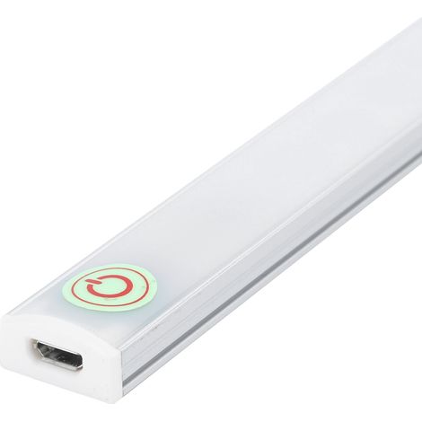 Barre lumineuse LED pour armoire, applique murale à intensité variable pour miroir de maquillage, lumière blanche froide, alimentation USB (1/5)