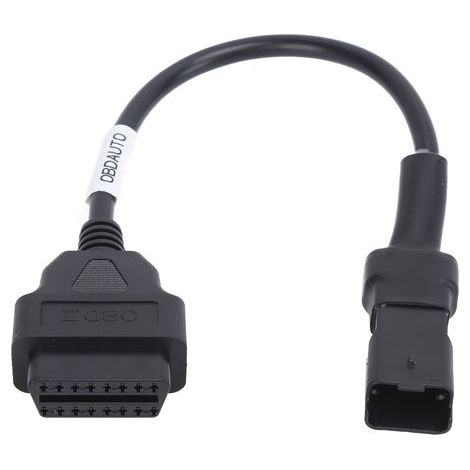 4Pin OBD Adaptateur Diagnostique, Rallonge Connecteur OBD2 de Remplacement pour Moto Ducati