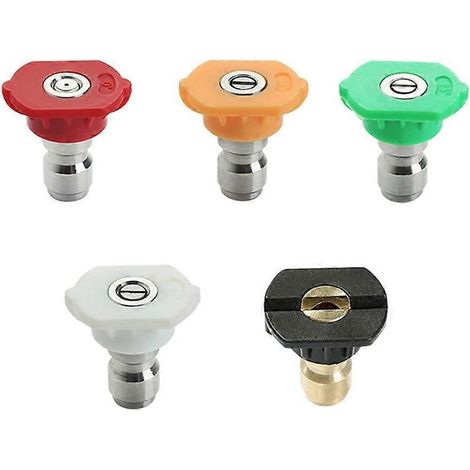 High Pressure Water Nozzle 0°15°25°40°65° for Quick Connector Car Wash Garden Irrigation (1/5)