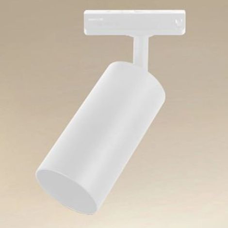 TrAdE Shop Traesio - Faretto Faro A Cilindro Attacco Gu10 Per Binario Track Bianco Ip20 Da Interni 00731 - (1/3)