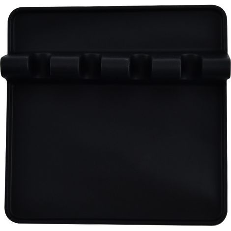 Poggia cucchiaio da cucina, supporto per utensili da cucina, mestolo, spatola, coperchio porta posate in silicone con scolapiatti, strumento per proteggere il piano di lavoro, il paraschizzi e il pian (1/5)