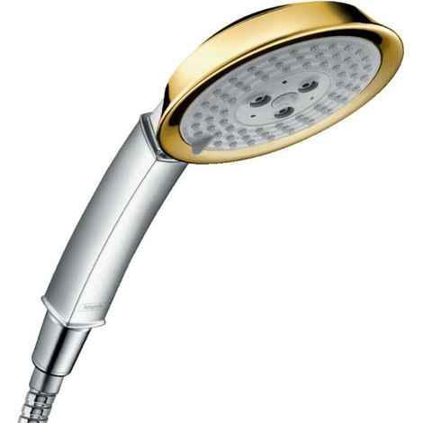 Hansgrohe Raindance Classic douchette à main 100 3jet, Coloris: Chrome / Or - 28548090 (1/3)