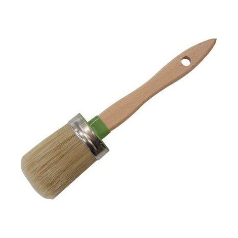 PENNELLO OVALINO MANICO PLASTICA VUOTO 100 ITR - SETOLA BIONDA n°XMM  8X44- 12 pezzi