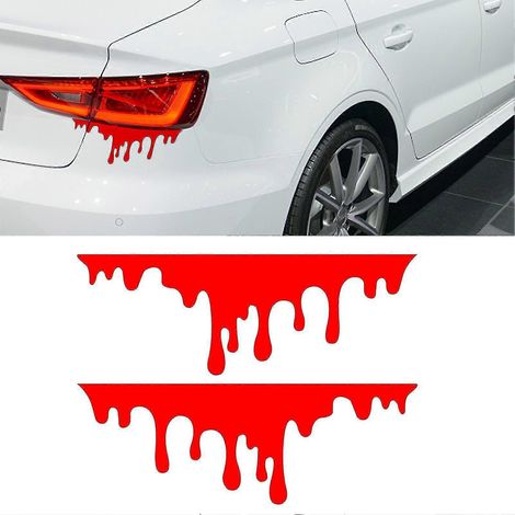 Fahrzeug-Blutaufkleber, 5 Stück, reflektierende Auto-Aufkleber, coole Aufkleber für Stoßstange und Karosserie, Auto-Styling