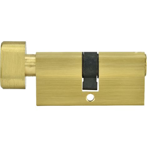Cylindre de serrure à ouverture simple en cuivre de 65 mm pour porte de chambre avec clés