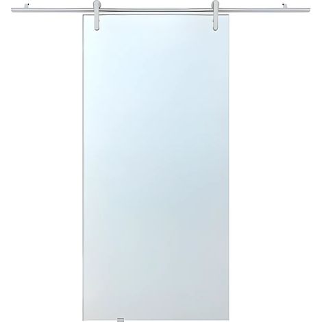 Porta scorrevole esterno muro H205 x L83 cm in Vetro temperato - CLEAVER (1/3)