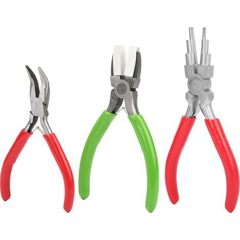 Ensemble de 3 pinces à bijoux en nylon pour création de breloques et outils de fabrication de bijoux miniatures (1/5)