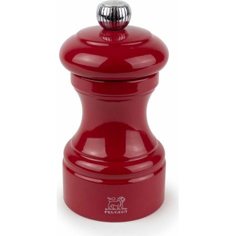 Peugeot Bistro Salzmühle 10 cm Passionsrot lackiert Holz (1/5)