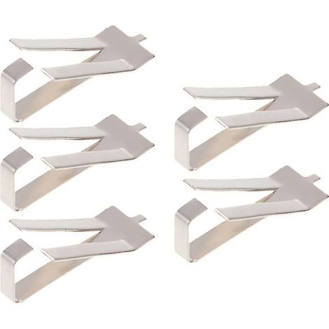 5 Stück Federstahlclips