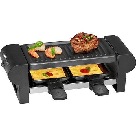 Raclette gril 2 personnes Clatronic RG3592-noir (1/3)