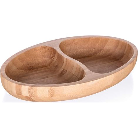 BRILLANTE Bamboo geteilte Bambusplatte 24 x 13,5 x 4 cm (1/5)