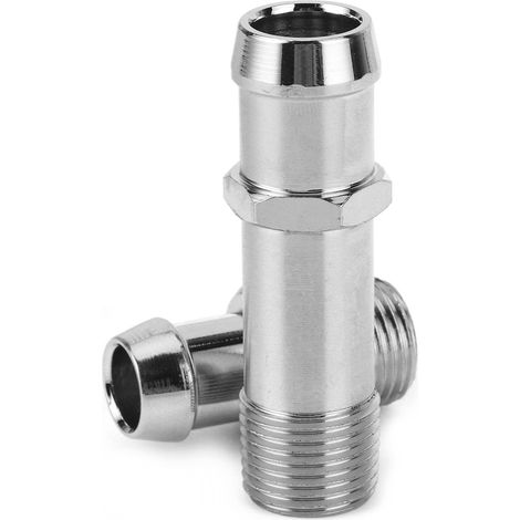 Deux raccords de tuyau de chauffage pour pompes à eau de 3/4 de pouce et entrées d'air de 5/8 de pouce, pièces automobiles. (1/5)