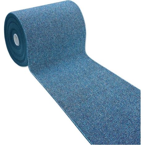 Tapis de Cuisine Antidérapant Moderne Polyvalent Chambre Couloir Couleur unie Bleu - 57x135 cm (1/4)
