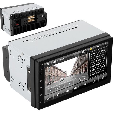 Autoradio MP5 2 DIN avec écran tactile 7 pouces, Bluetooth, FM et port USB pour Android 8.1 (1/5)