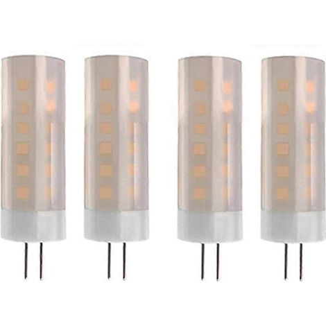 Lot de 4 ampoules G4 1400-1800K 12V basse tension pour lampe à effet flamme DC12V-- (1/5)
