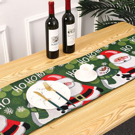 Chemin de table de Noël, nappe, thème de Noël, décoration de table pour les fêtes de fin d'année, cadeau de Nouvel An, cadeau de Noël