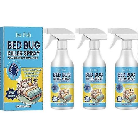 Spray anti-punaises de lit 1 à 3 fois plus efficace pour prévenir les piqûres de puces et de punaises de lit, produit multi-usages pour la maison. (1/5)