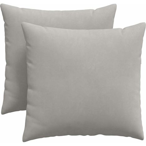 Maison Exclusive - Cojines de sofá 2 pcs Gris Claro 45 x 45 cm te