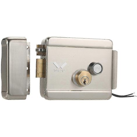 Serrure de portail électrique intelligente Silver Wafu, serrure de porte électronique de sécurité en métal, climatiseur (1/5)