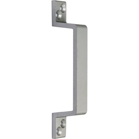 Poignée de tirage droite Argent - 156 x 20 mm - Argenta