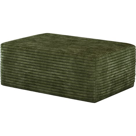 Pouf vert Ottoman 1 pièce, repose-pieds en tissu, assise moderne pour salon, Y165, banquette compacte et confortable. (1/5)
