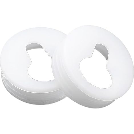 Lntyq Qrity Lot de 20 cintres anti-verrouillage, clips de suspension anti-verrouillage, clips de suspension, pieds de fixation, pour suspendre un cadre photo mural, un miroir d'armoire (blanc)