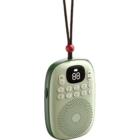 Geeignet für FM-Radios im Taschenformat, ausgestattet mit LED-Bildschirm, digitalem Radioempfänger, wiederaufladbarem Bluetooth 5.4-Lautsprecher, TF-Kartensteckplatz, MP3-Player und Musikbox.
