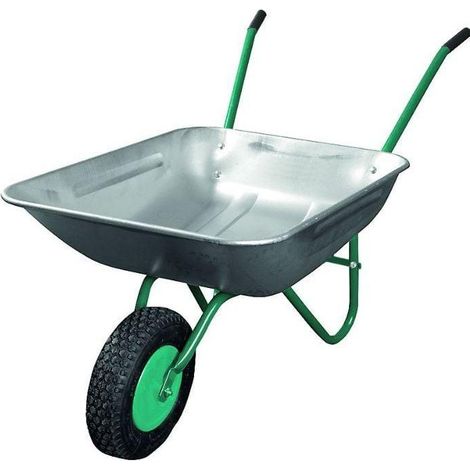 Carretilla Greenmill, modelo taczka ogrodowa 80L wzmocniona, herramienta para jardinería, ideal para transportar materiales, 80 litros de capacidad, diseño robusto, resistente.