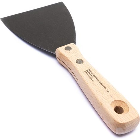 TrendLine Spachtel mit Holzheft 10 cm Holzgriff Malerspachtel Schaber (1/3)