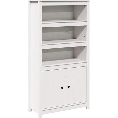 Maison Exclusive - Aparador alto madera maciza de pino blanco 80x (1/5)