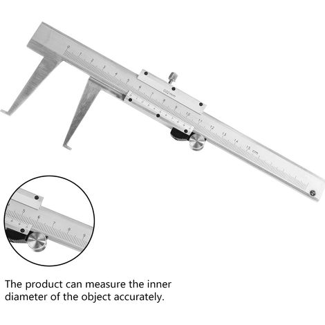 Règle en acier de précision 0-150mm avec jauge coulissante et rainure intérieure portable (1/5)